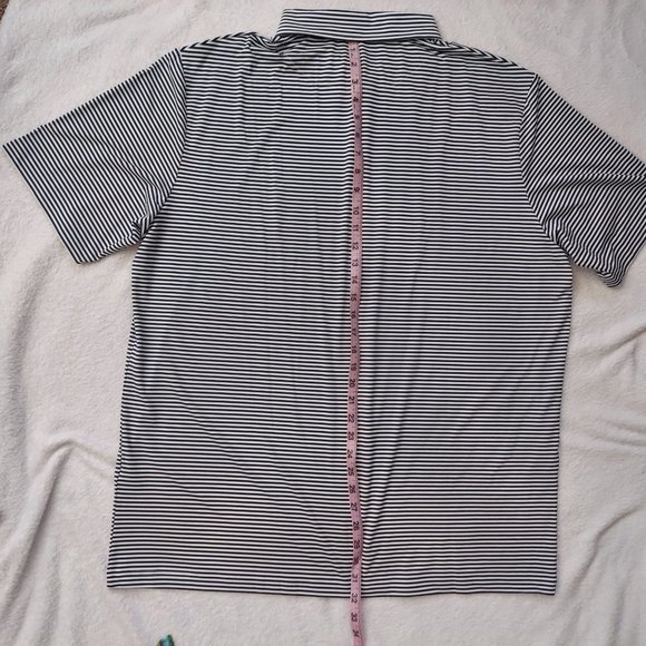 Striped Z-Line Polo, XXL, Black and White - Picture 6 of 14
